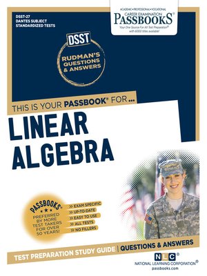cover image of LINEAR ALGEBRA